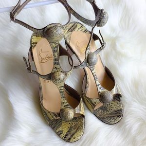 ♡ christian louboutin spartenvol heels ♡